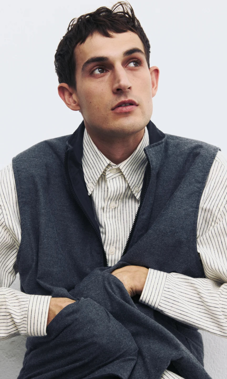 Unfeigned • Reversible Technical Vest • Charcoal