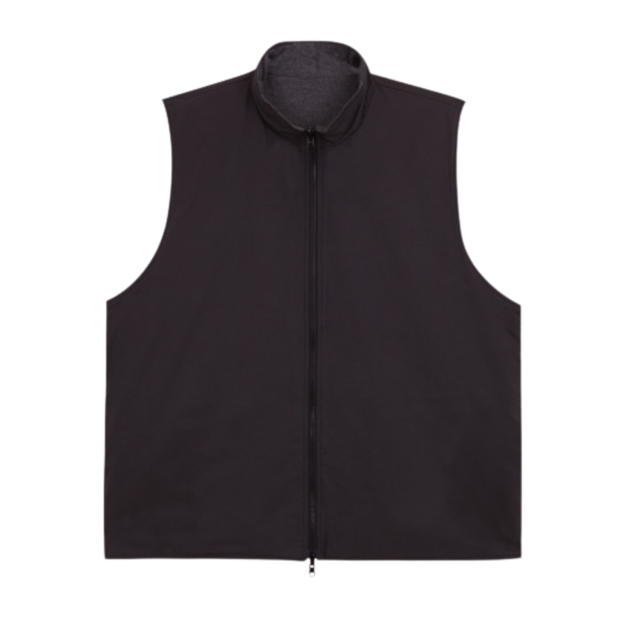 Unfeigned • Reversible Technical Vest • Charcoal