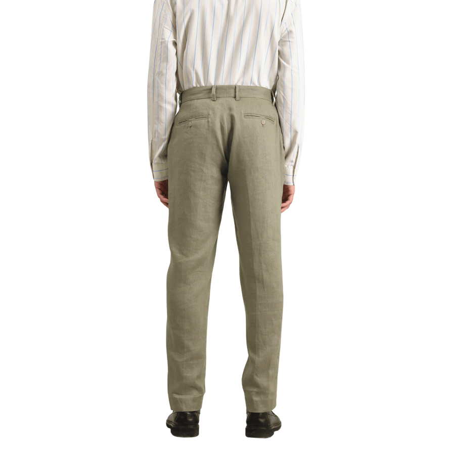 Wax London • Alp Smart Trousers • Khaki Linen