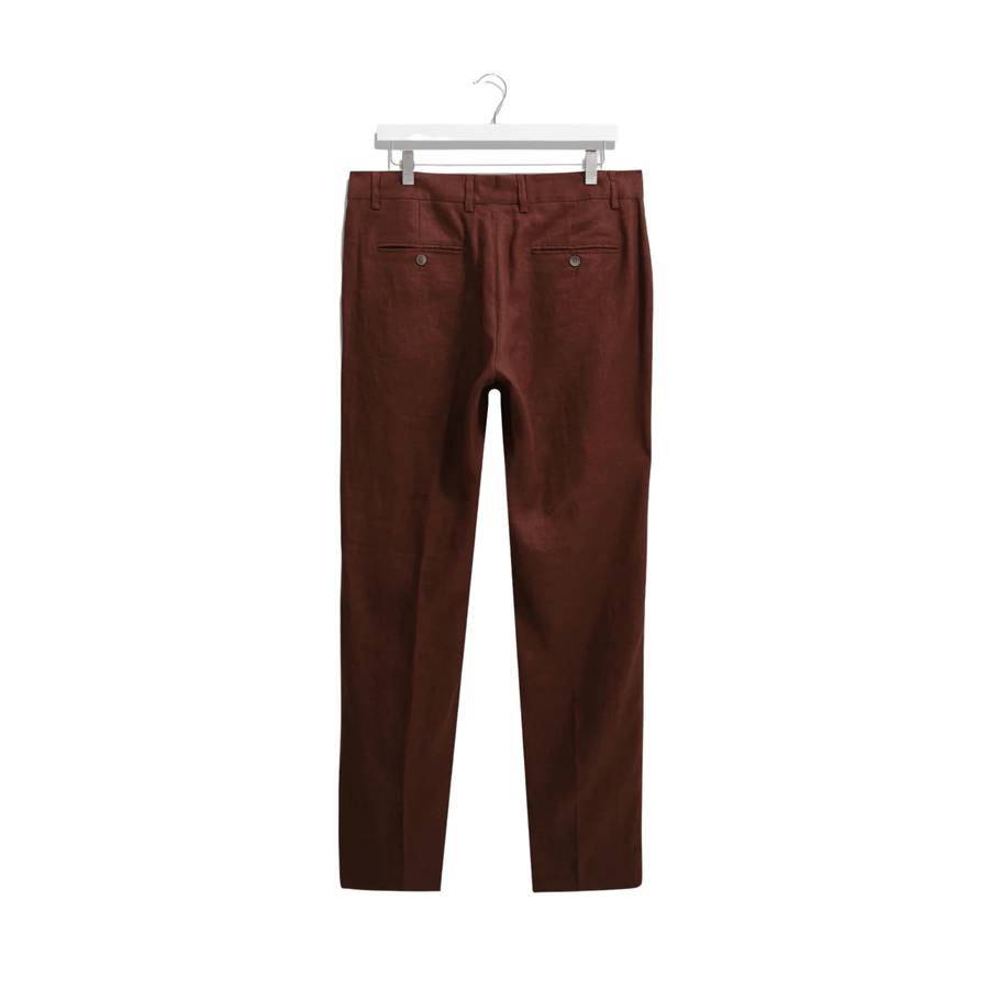 Wax London • Alp Smart Trousers • Merlot Linen