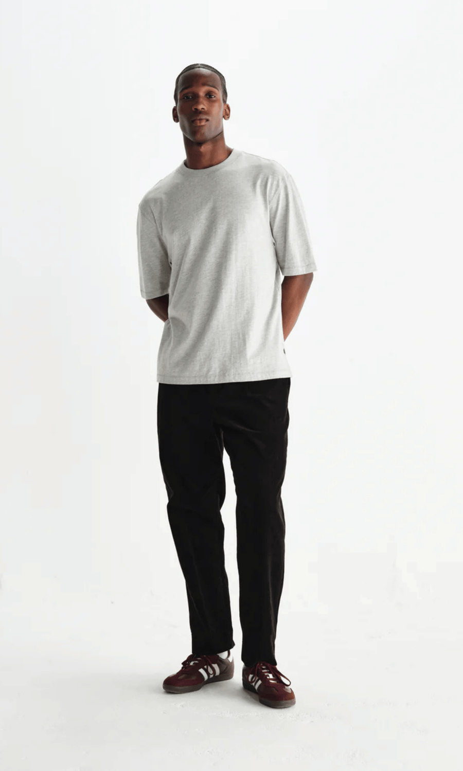 Wax London • Aubyn Trousers • Black Soft Corduroy