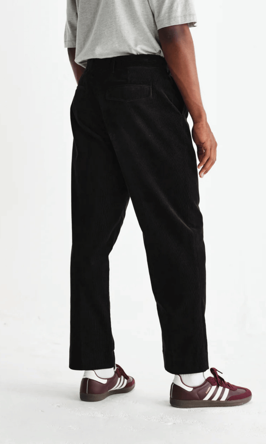 Wax London • Aubyn Trousers • Black Soft Corduroy