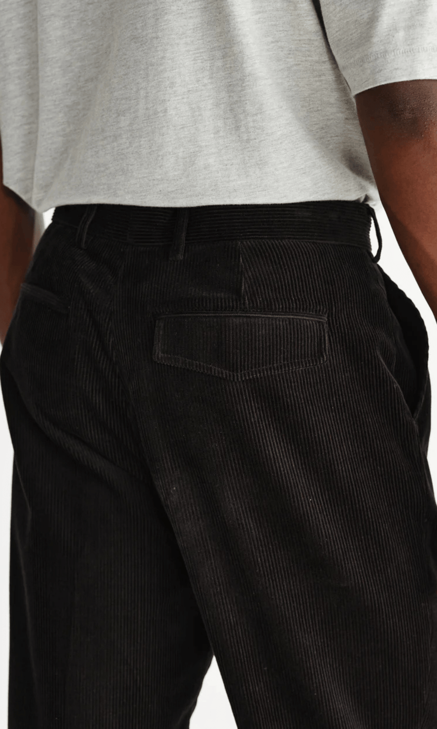 Wax London • Aubyn Trousers • Black Soft Corduroy