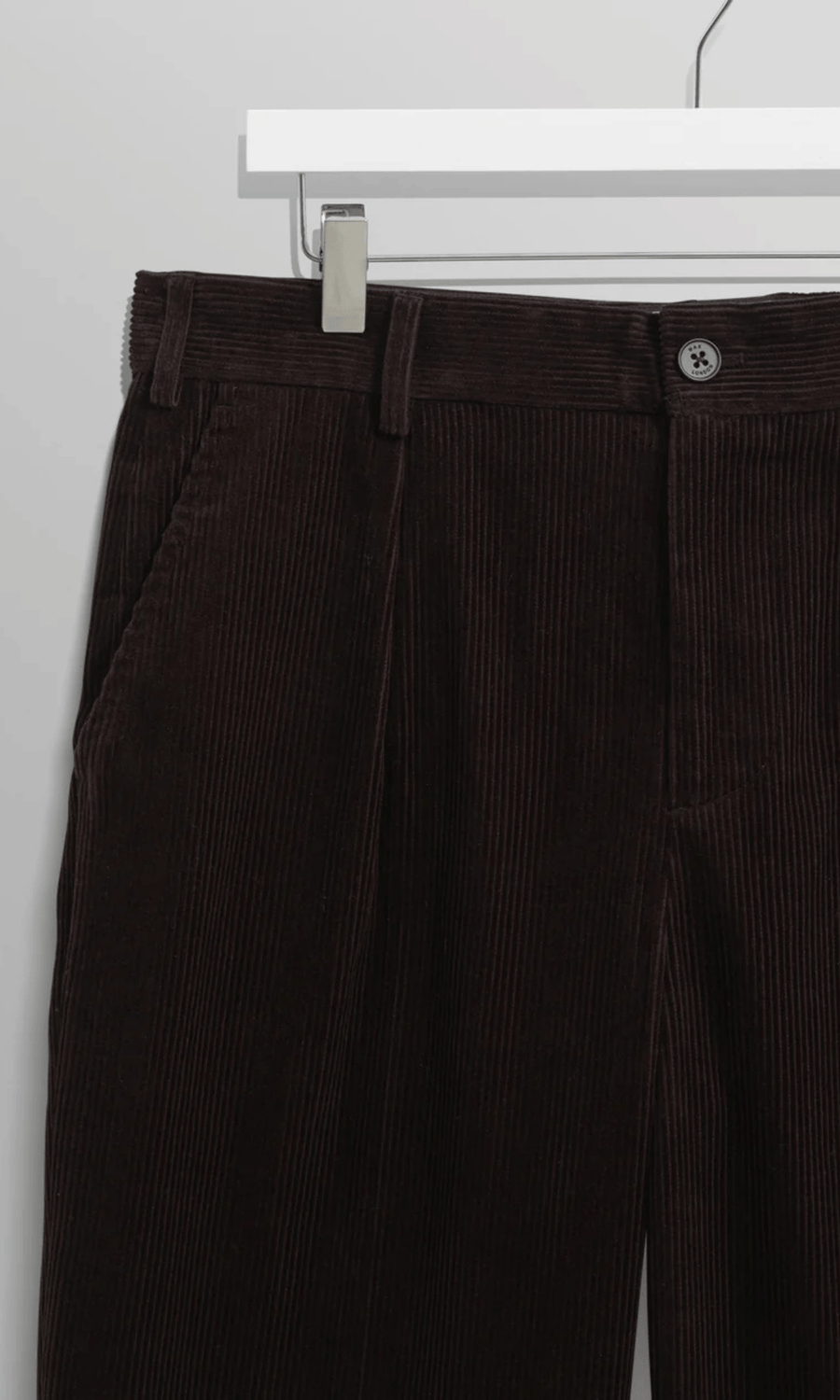 Wax London • Aubyn Trousers • Black Soft Corduroy