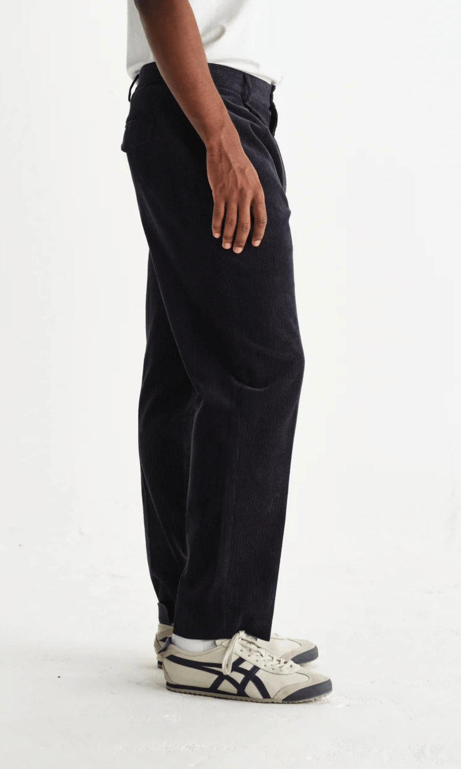 Wax London • Aubyn Trousers • Navy Soft Corduroy
