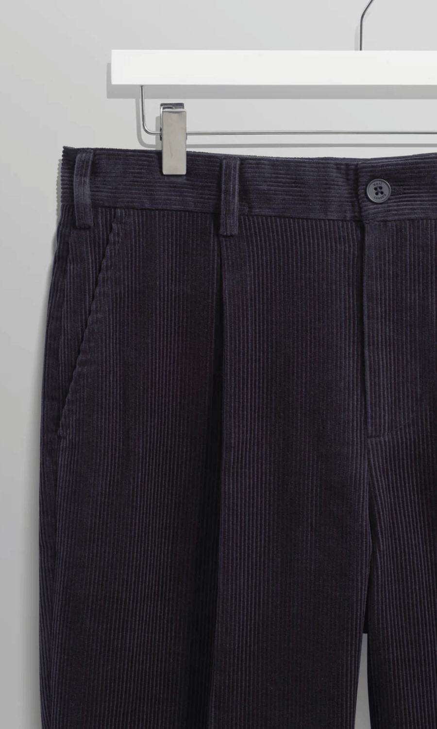 Wax London • Aubyn Trousers • Navy Soft Corduroy