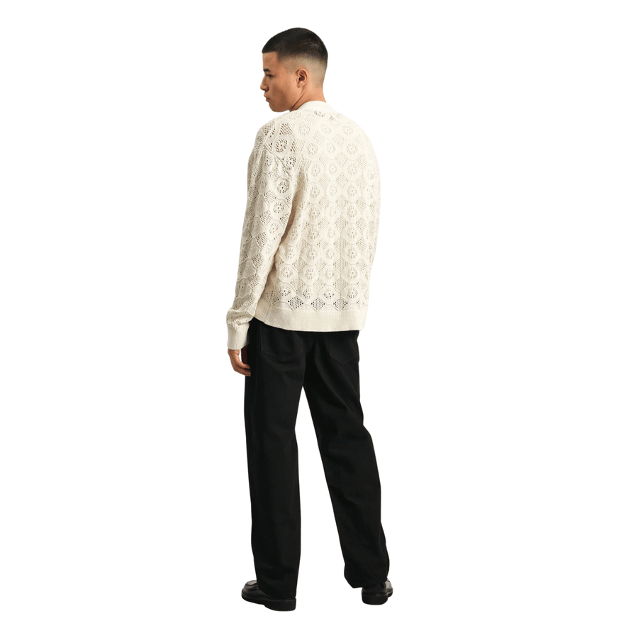 Wax London • Crosby Cardigan • Ecru Pointelle