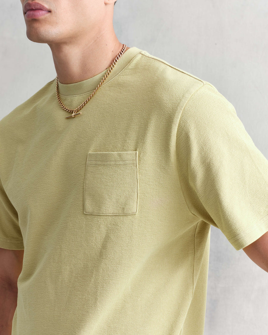 Wax London • Dean Pocket T-Shirt • Bright Green Jolt