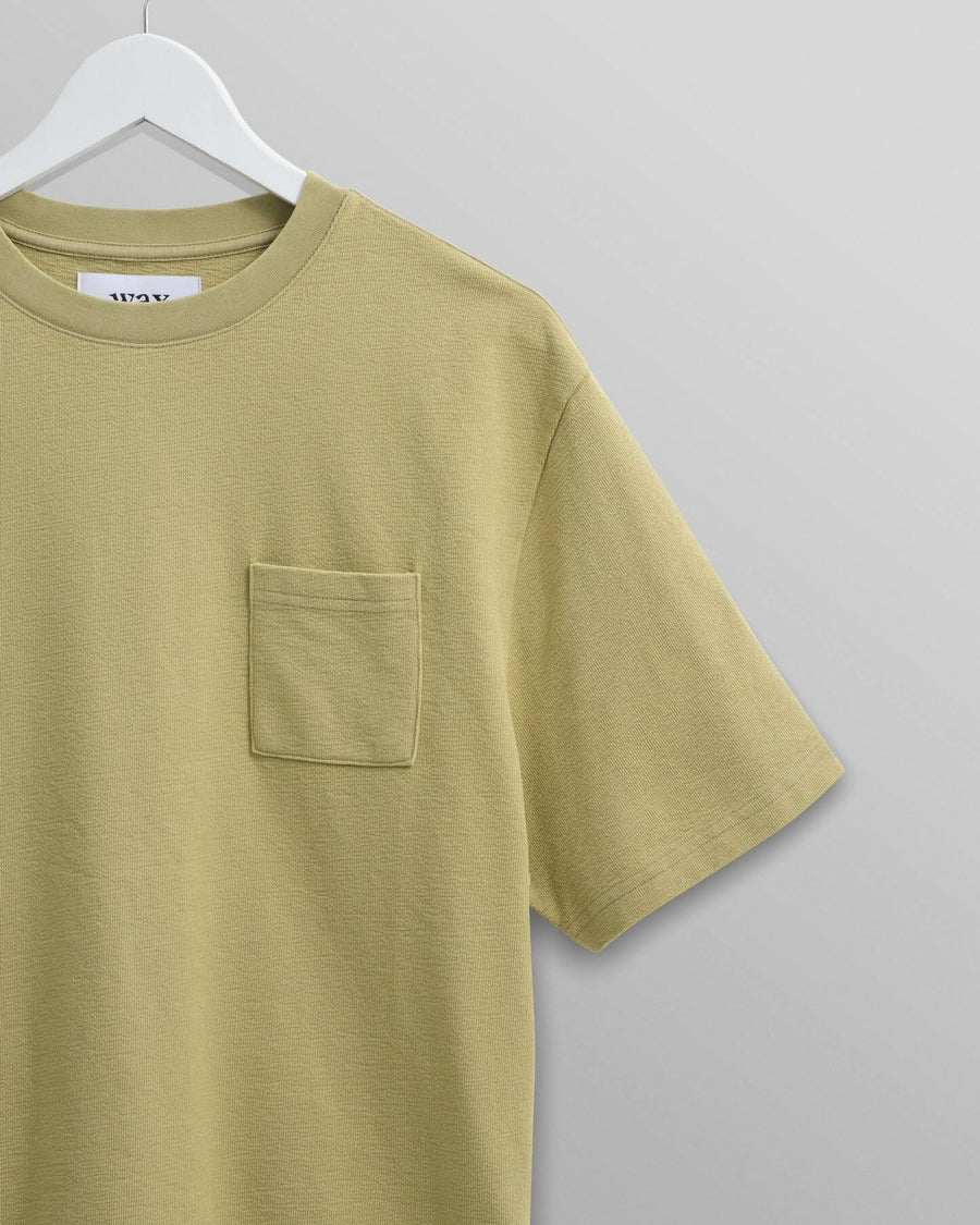 Wax London • Dean Pocket T-Shirt • Bright Green Jolt