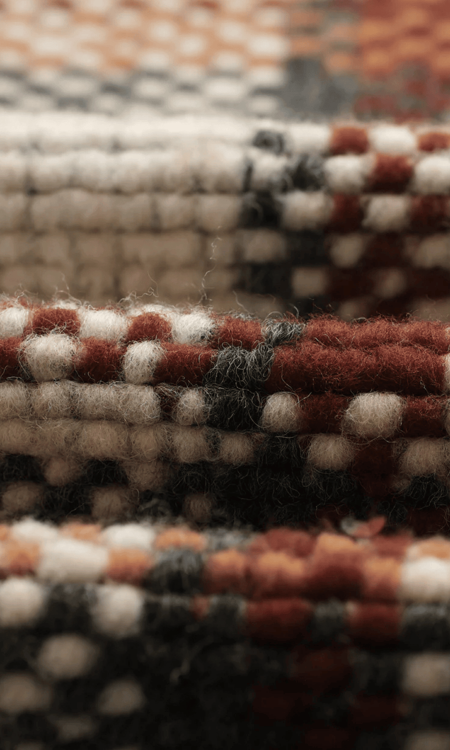 Wax London • Whiting Overshirt • Ecru/Multi Bobble Wool Blend