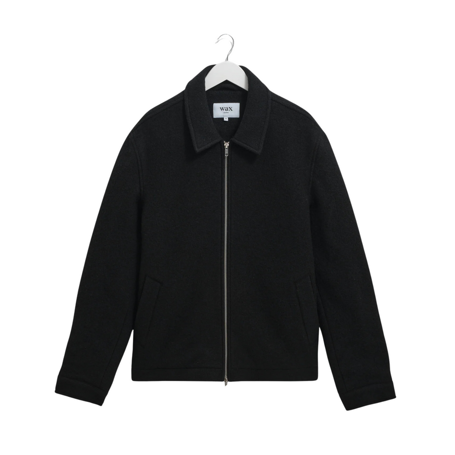 Wax London • Eldon Jacket • Midnight Boiled Wool