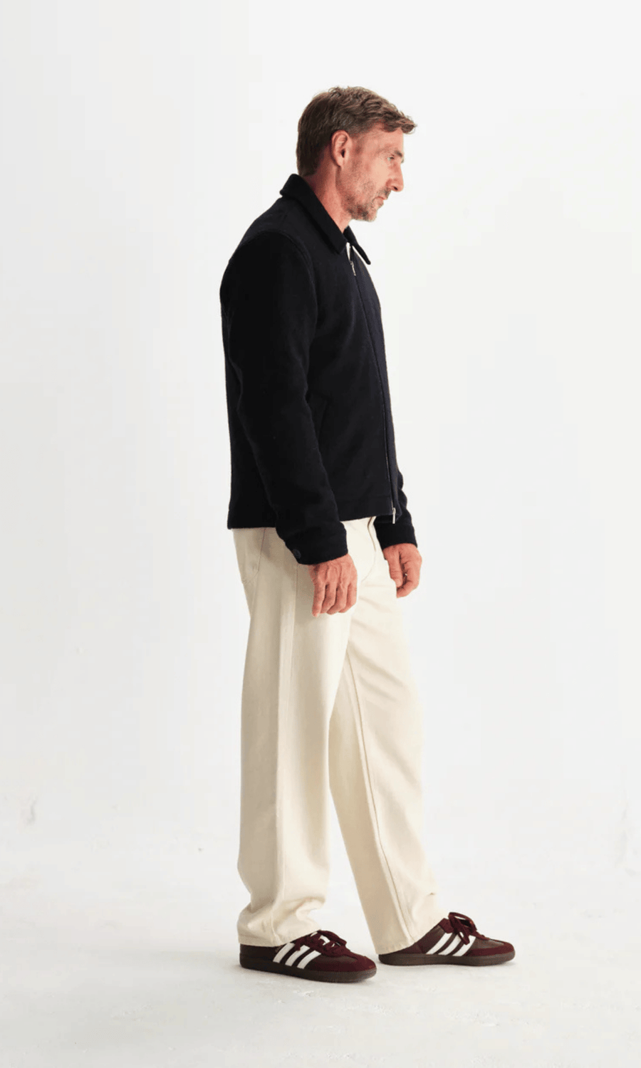 Wax London • Eldon Jacket • Midnight Boiled Wool