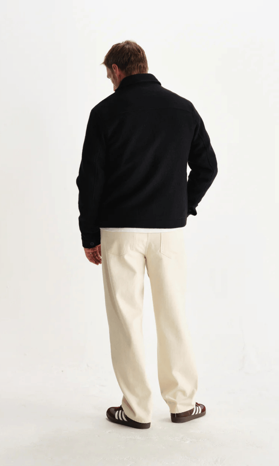 Wax London • Eldon Jacket • Midnight Boiled Wool