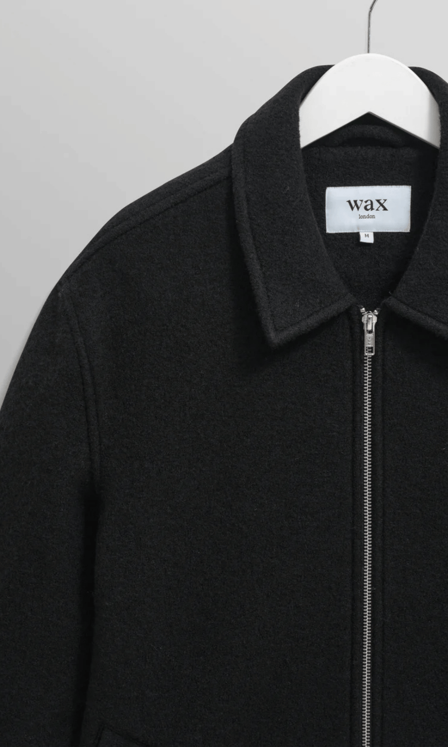 Wax London • Eldon Jacket • Midnight Boiled Wool