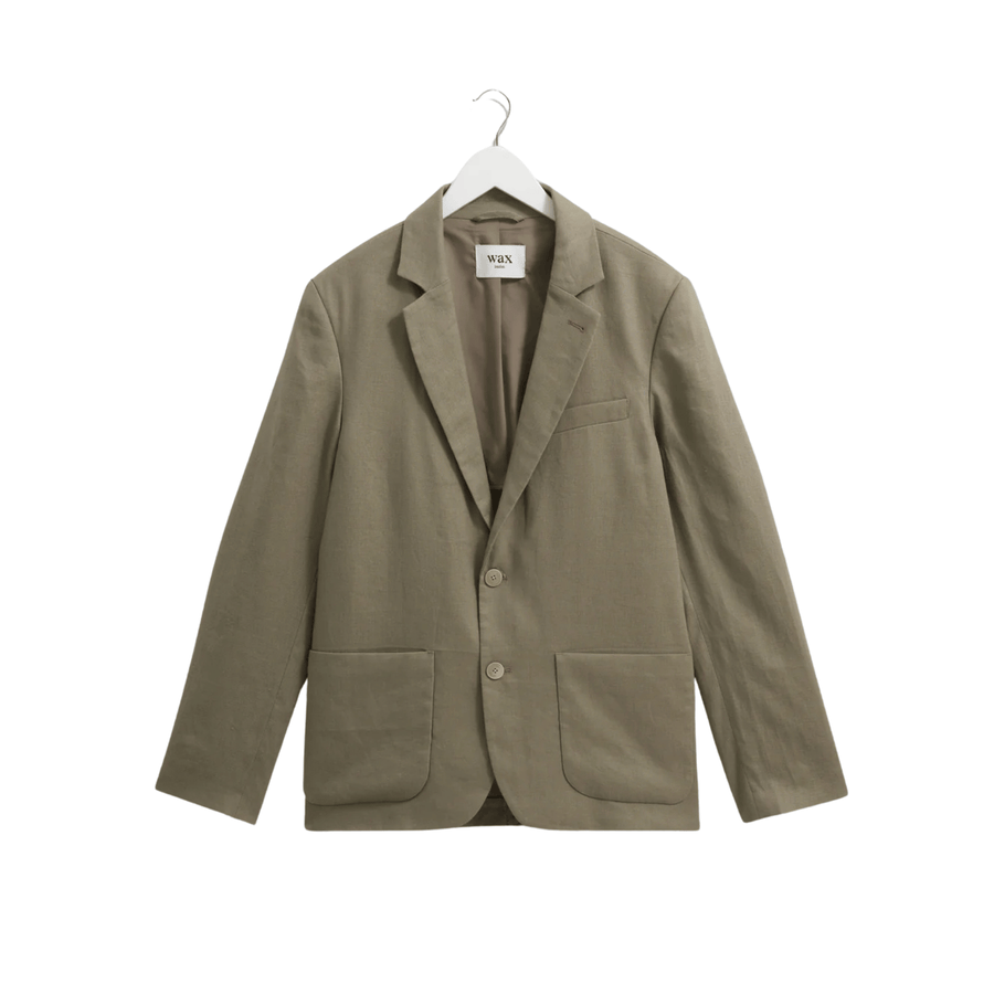 Wax London • Fintry Blazer • Khaki Linen