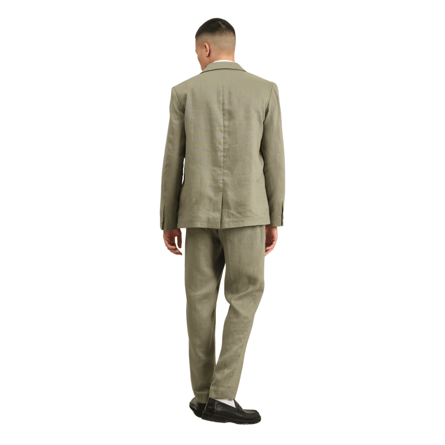 Wax London • Fintry Blazer • Khaki Linen