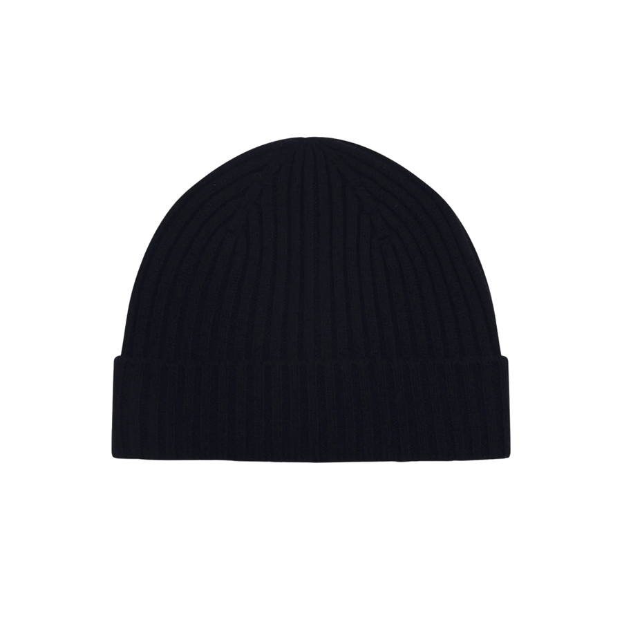 Wax London • Belvoir Fisherman Beanie • Navy