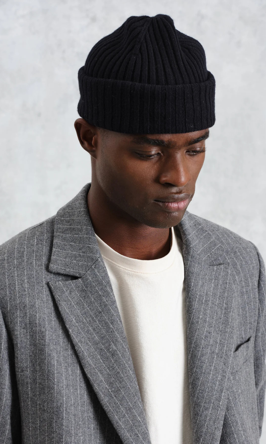 Wax London • Belvoir Fisherman Beanie • Navy