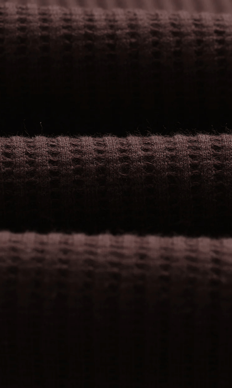 Wax London • Guildford Cardigan • Dark Brown Waffle