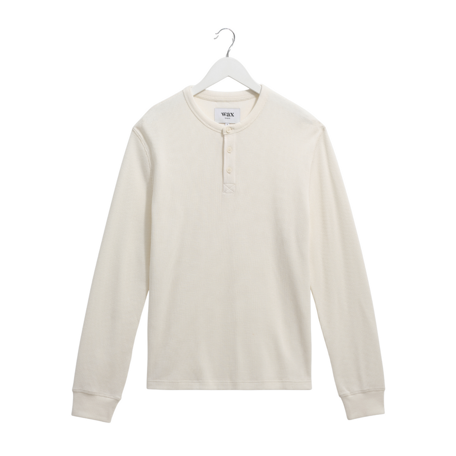 Wax London • Henley Tee • Ecru Waffle