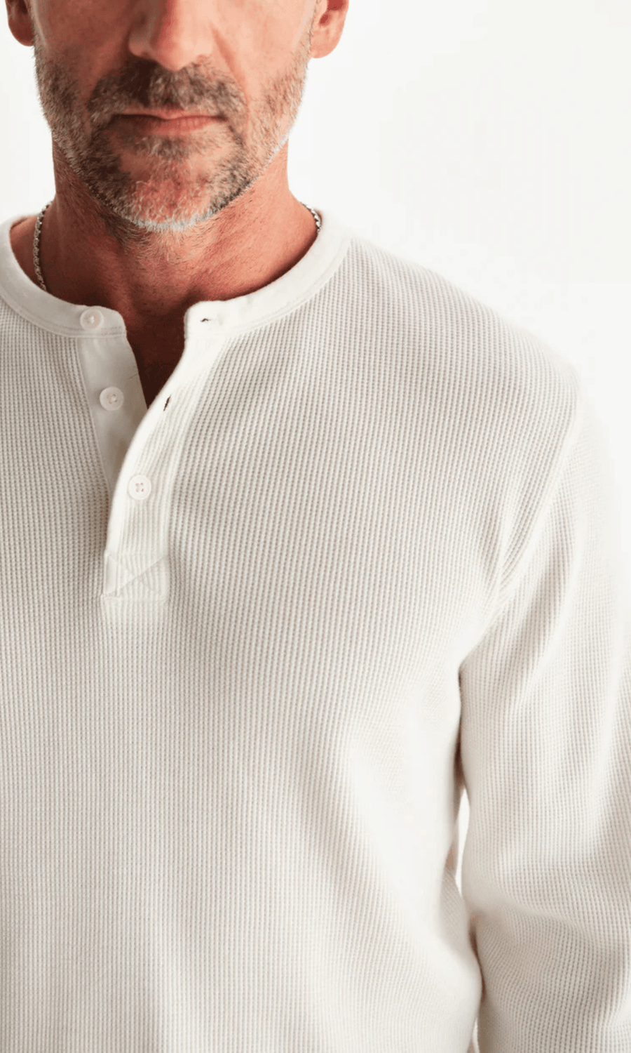 Wax London • Henley Tee • Ecru Waffle