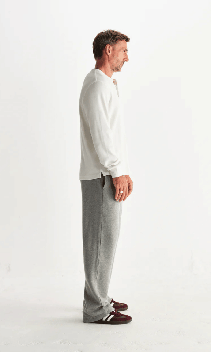 Wax London • Henley Tee • Ecru Waffle