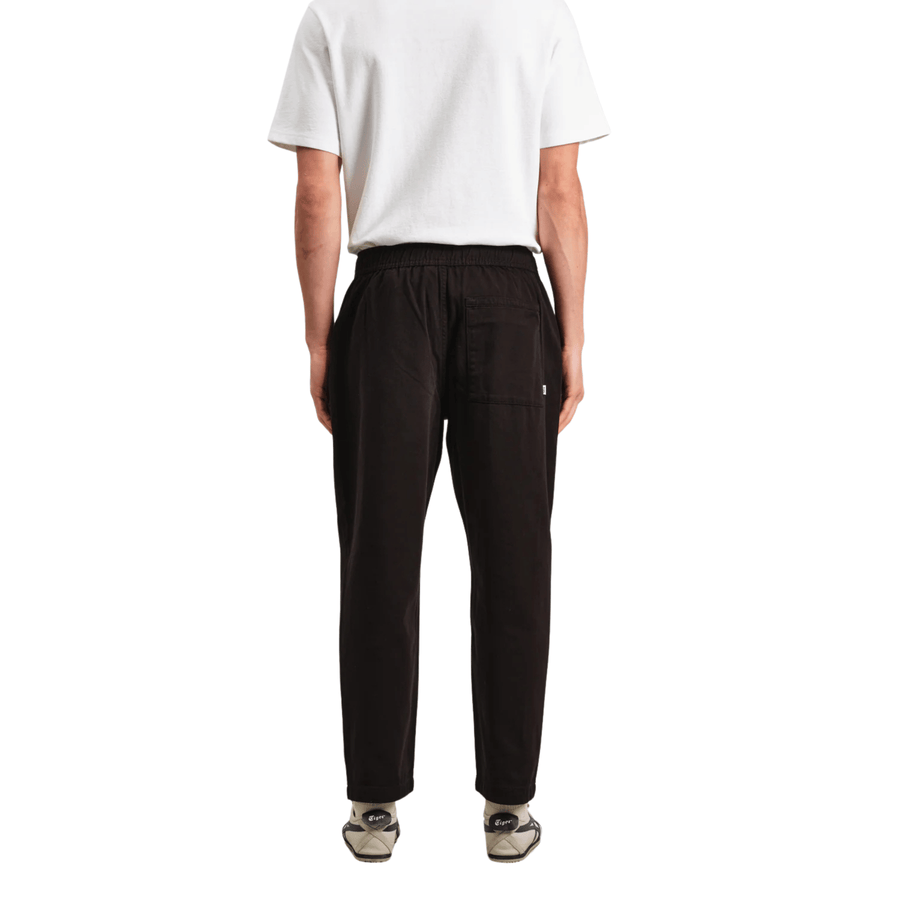 Wax London • Kurt Longer Leg Trousers • Black Twill