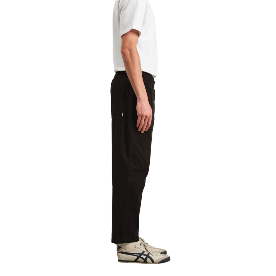 Wax London • Kurt Longer Leg Trousers • Black Twill