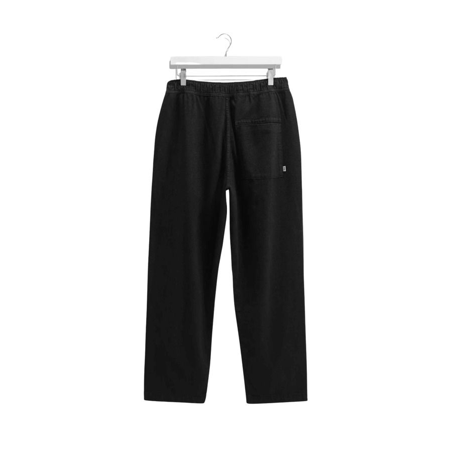 Wax London • Kurt Longer Leg Trousers • Black Twill