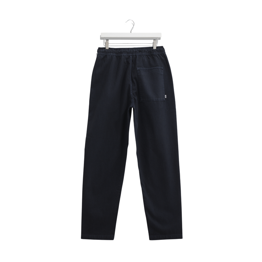 Wax London • Kurt Longer Leg Trousers • Navy Cotton Twill