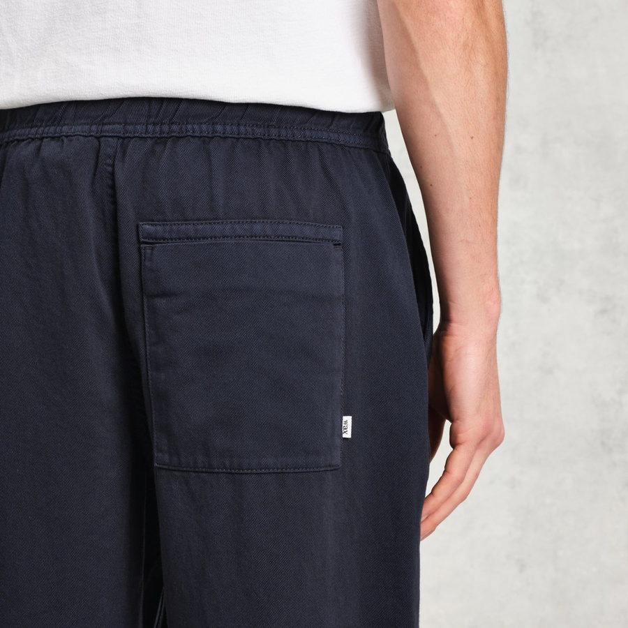 Wax London • Kurt Longer Leg Trousers • Navy Twill