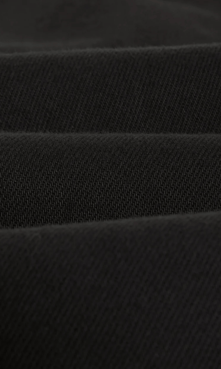 Wax London • Kurt Longer Leg Trousers • Black Twill