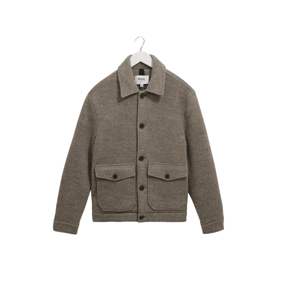 Wax London • Newgate Jacket • Light Brown Melange