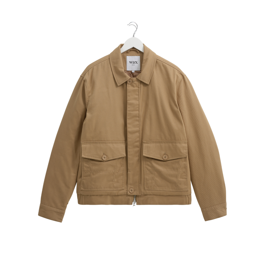 Wax London • Orkney Jacket • Beige Peached Twill