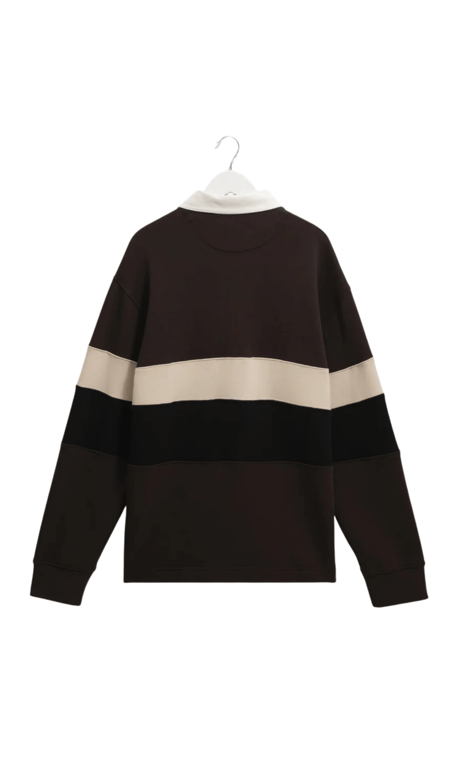 Wax London • Rowhill Rugby Shirt • Brown/Black