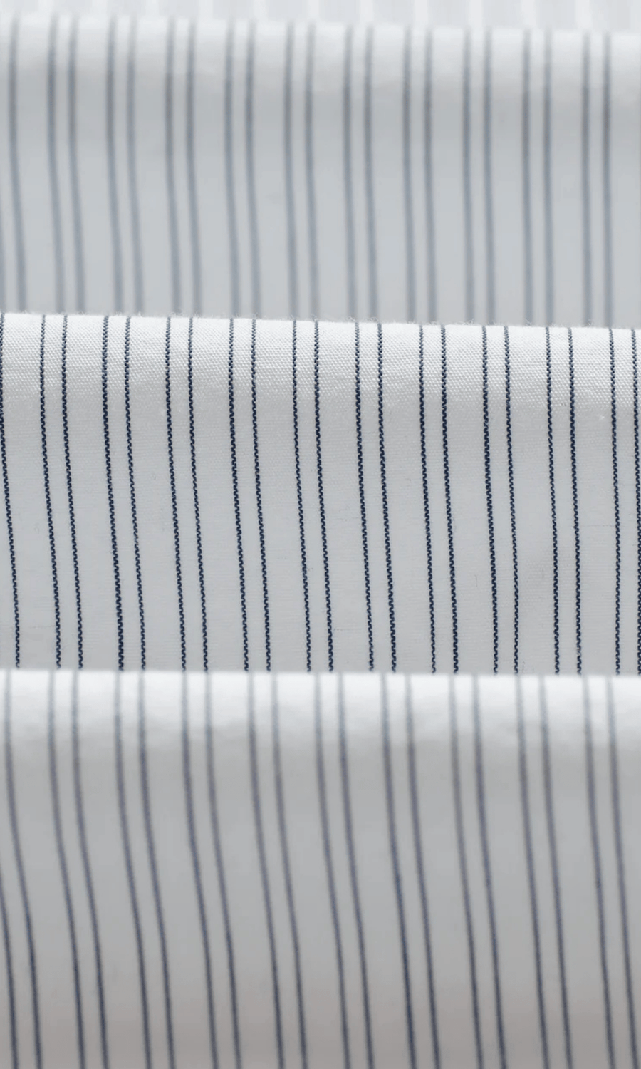 Wax London • Shelly Shirt • Ecru/Blue Poplin Fine Stripe