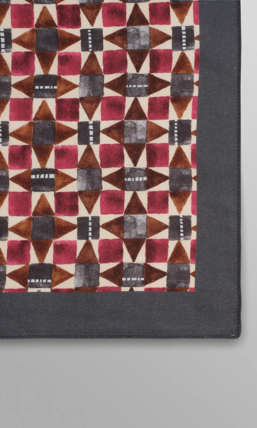 Wax London • Sloane Scarf • Burgundy/Multi