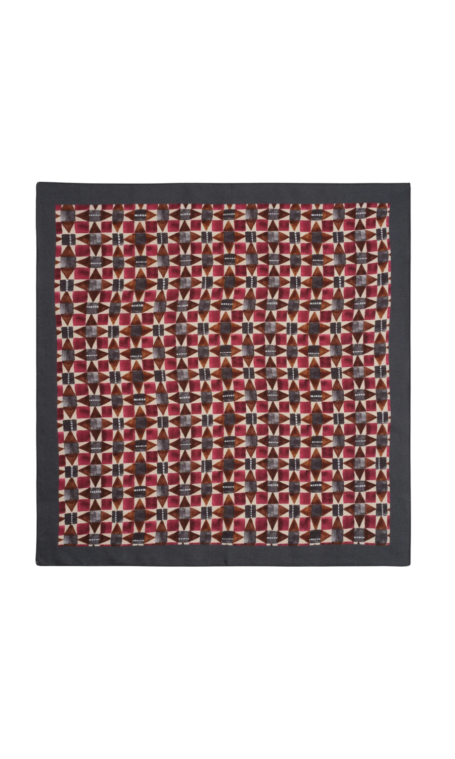 Wax London • Sloane Scarf • Burgundy/Multi