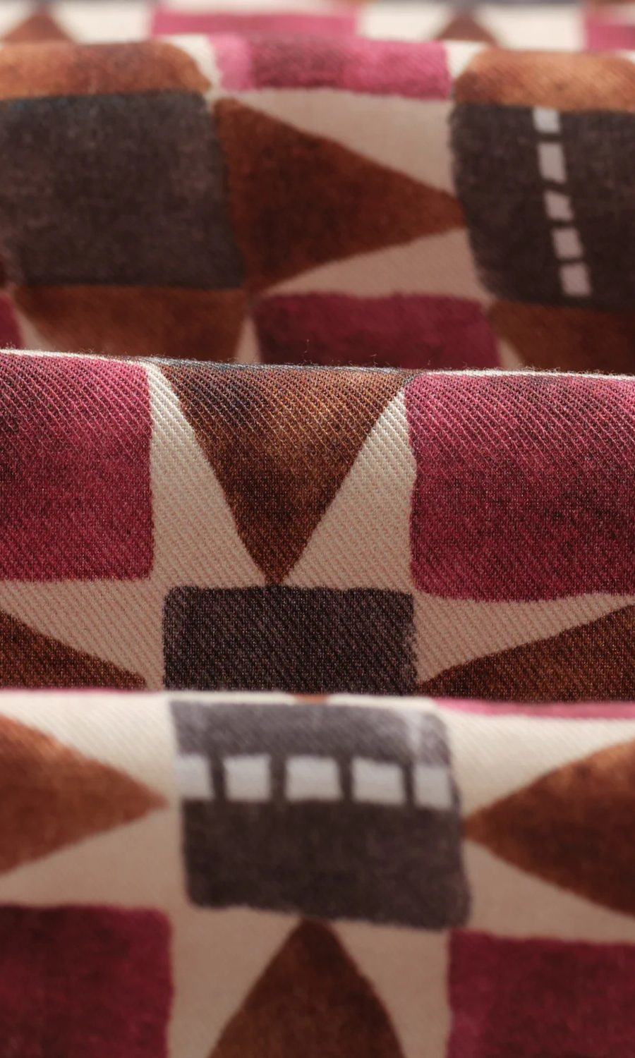 Wax London • Sloane Scarf • Burgundy/Multi