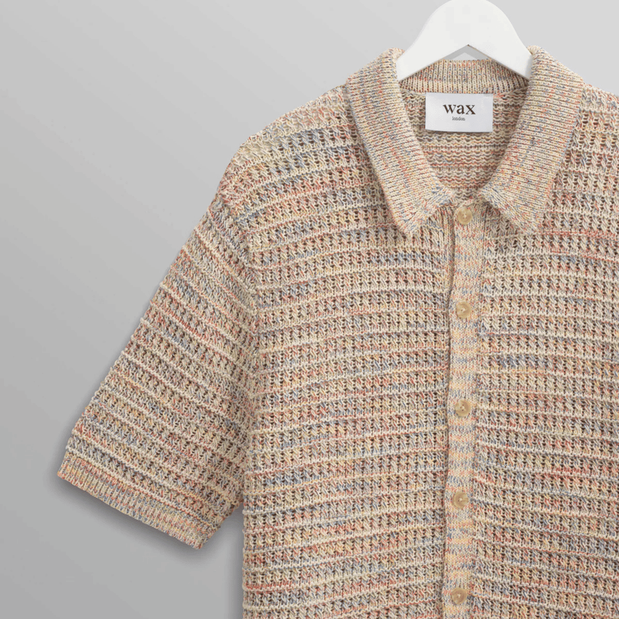 Wax London • Tellaro Shirt • Multicolour Rainbow Twist