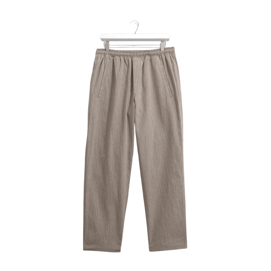 Wax London • Tyne Trousers • Natural Chalk Stripe