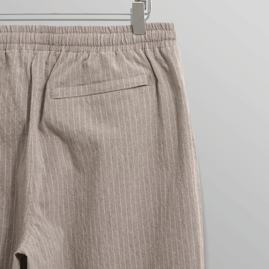 Wax London • Tyne Trousers • Natural Chalk Stripe