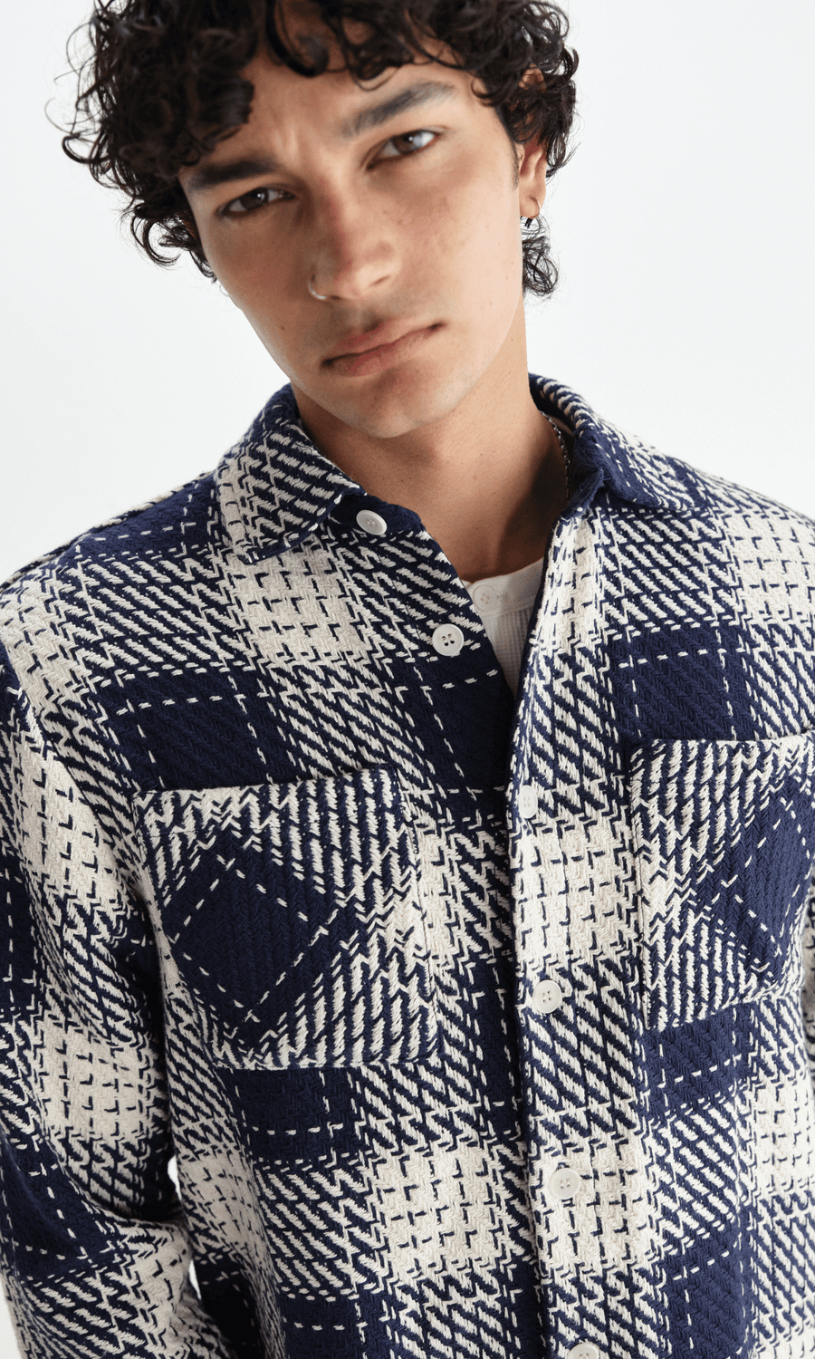 Wax London • Whiting Overshirt • Marine Beatnik