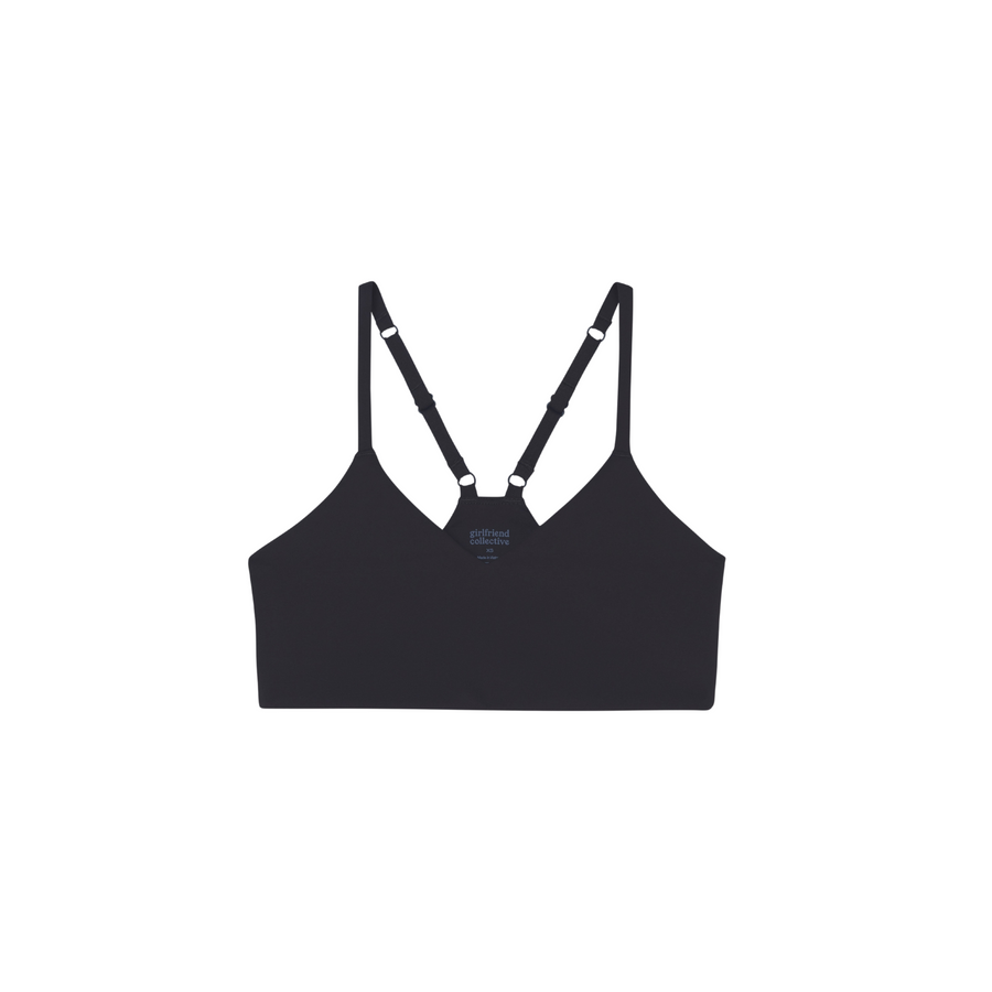 Girlfriend Collective • V Neck Bralette • Raven